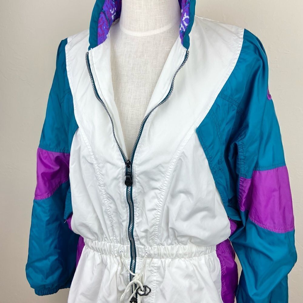 Nike Retro Vintage 90’s Waist-Cinch Pastel Windbreaker Jacket - Picture 2 of 6